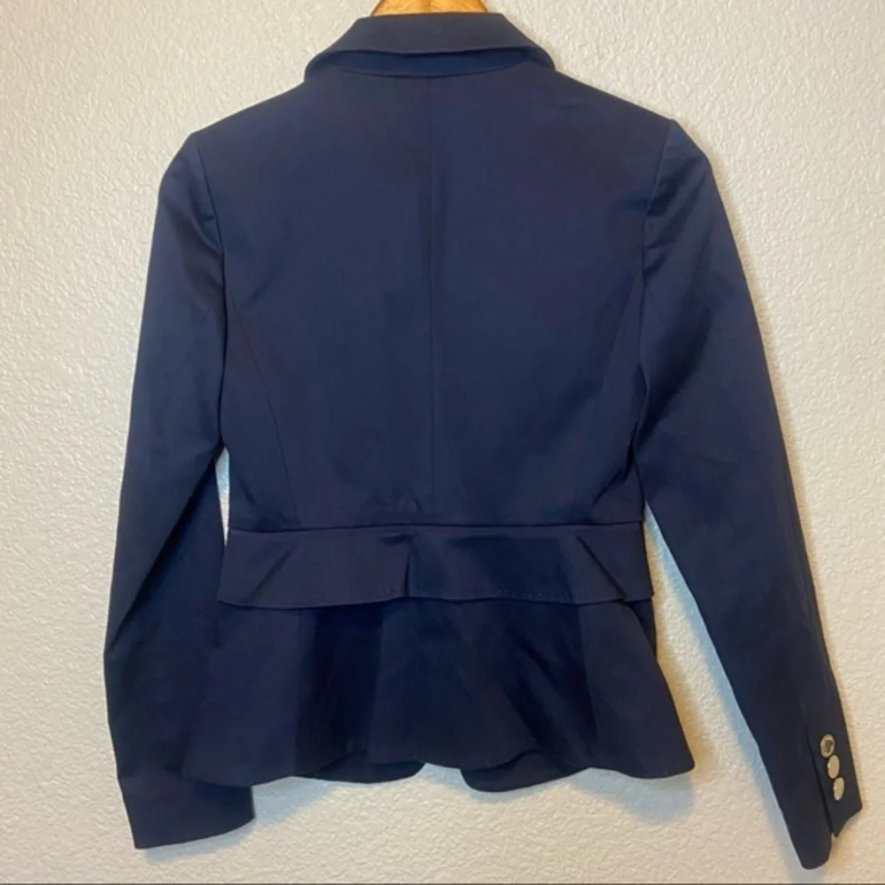 Tory Burch Navy Blazer with Gold‎ Buttons Size 0